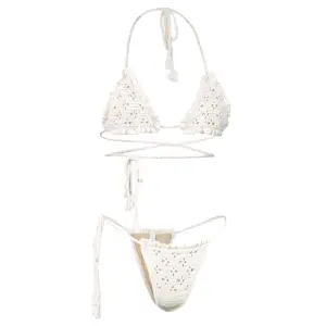 Venus Crochet Bikini | Gold White