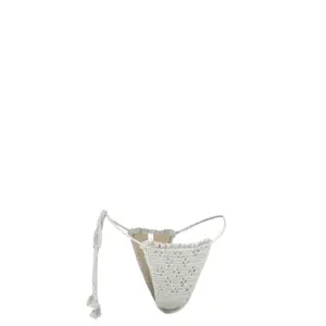 Venus Crochet Bikini Bottom | Pearl Grey